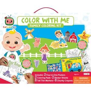 CoComelon Color with Me Family Coloring Art & Craft Kit NWT